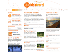 Tablet Screenshot of kidstravel.ch